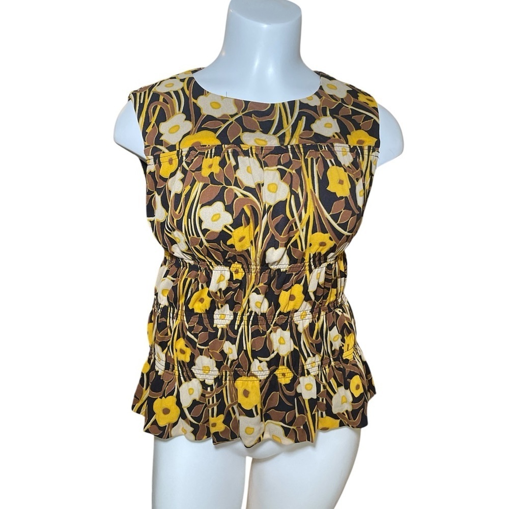Rebecca Taylor Daphne Fleur Mesh Sleeveless Top Sz Xs